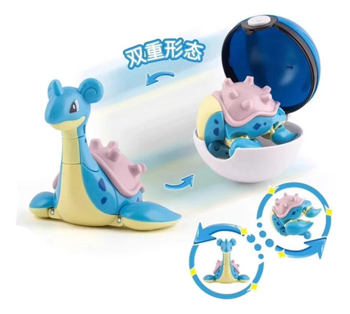 Juguete Pokemon Articulado + Pokebola / Lapras / Original