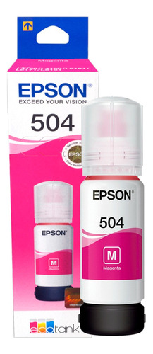 Tinta Epson Original T504m Magenta L4150 L4160 L6161 L6171 