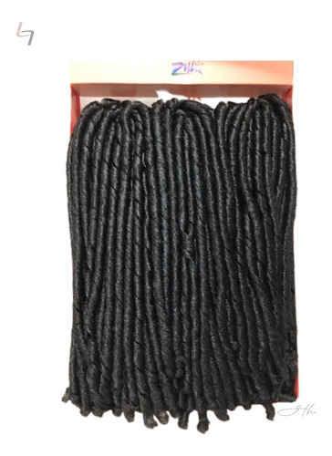 Paquete de pelo rizado Nina Softex, 428 g, estampado en color 1, negro