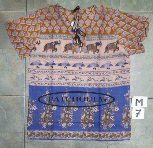 Imagen 5 de 7 de Blusa Maya Camisola India Hindu Artesanal Etnica 100%algodon