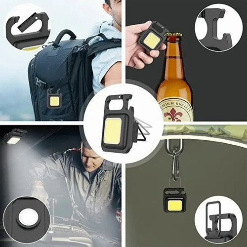 Lampara Mini 800 Lumens Iman Usb Tipo C Llavero Destapador