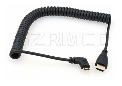 Szrmcc Mini Cable En Espiral De Alta Velocidad Mini Hdmi A H