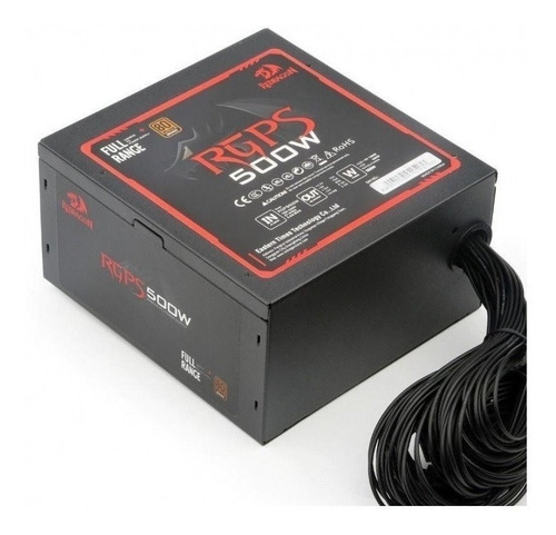 Imagen 3 de 10 de Fuente de alimentación para PC Redragon RPGS GC-PS001 500W negra 100V/240V