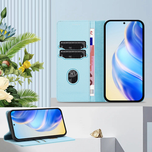 Funda Tipo Cartera De Piel Para La Serie Infinix Hot 50, Con Función Atril, A Prueba De Golpes, Ranuras Para Tarjetas, Lujosa Forma De Guijarros, Esti