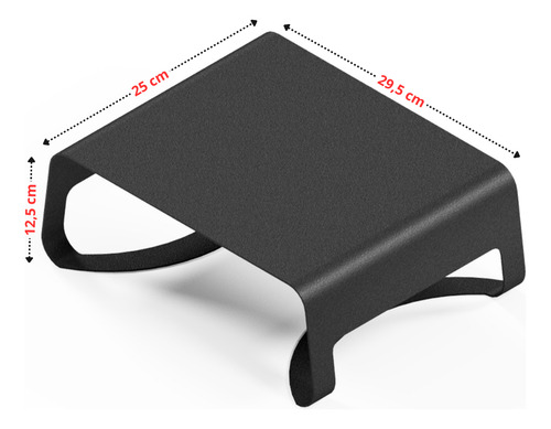 Suporte Para Monitor Mesa Minimalista E Ergonomico - Preto