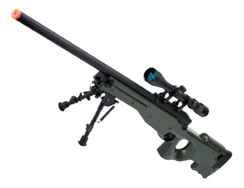 Rifle Airsoft M96 Bbs 6mm Verde Od Cerrojo Mira Bipoide Xtp