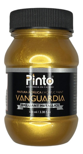 Pinto 100ml Pintura Acrilica Metalica Color Color 520 Oro Solar