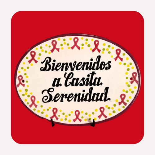 Imagen 7 de 10 de Placa Decorativa Talavera Poblana Personalizada 30x23 Cm Plc