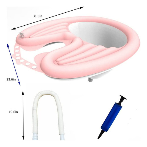 F Bandeja Lavado Cabello Inflable Portátil Champú -