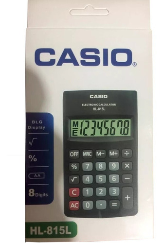 Calculadora Casio D Bolsillo Hl-815l Vendedores Comerciantes
