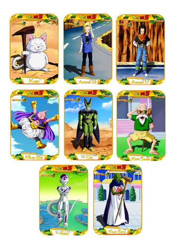 25 Photocards Foto Tarjetas Coleccionable Dragon Ball Z