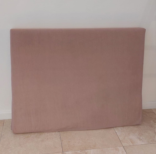 Respaldo De Cama 1 Plaza Con Funda Tusor Rosa 106 Cm X 82 Blanco (Usado)