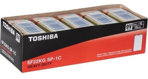 Bateria 9v C/10 6f22kg Sp Toshiba - Cxf / 10