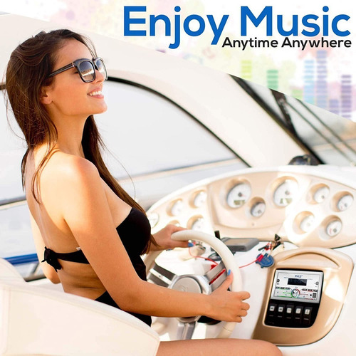 Estereo Marino Pyle Bluetooth (am/fm/mp3/usb/aux/sd) Plmr77u