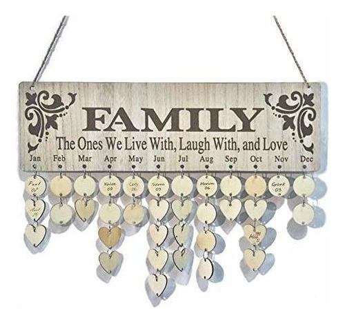 Señales - Oyefly Gifts For Moms Dads - Wooden Family Bi