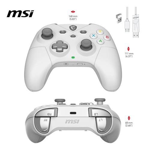 Control Gamer Msi Force Gc300 Wireless Inalambrico Usb 2.4gh