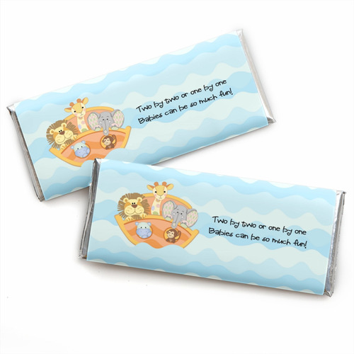 Arca Noe  Baby Shower Candy Bar Wrappers Party Favors Juego