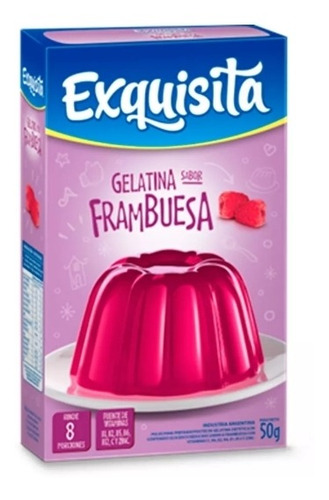 Gelatina Frambuesa Exquisita 40 Gr