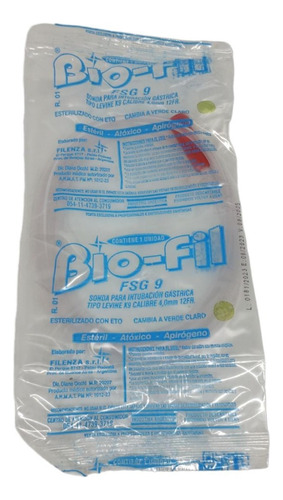 Sonda Para Intubacion Gastrica K-9 Tipo Levine Pack X 50u.