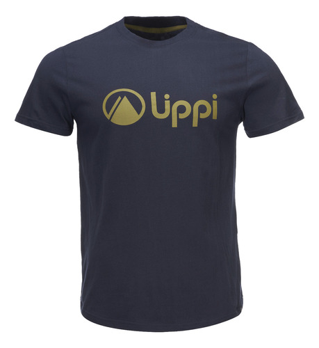 Polera Hombre Lippi Logo  Uv-stop T-shirt Azul Oscuro