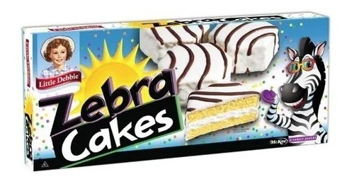 Zebra Cakes Little Debbie Caja Con 10 Pastelitos