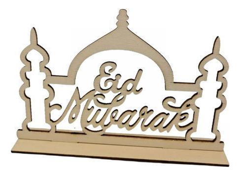 3 Decoración De Mesa Eid Mubarak, Adorno De Ramadán,