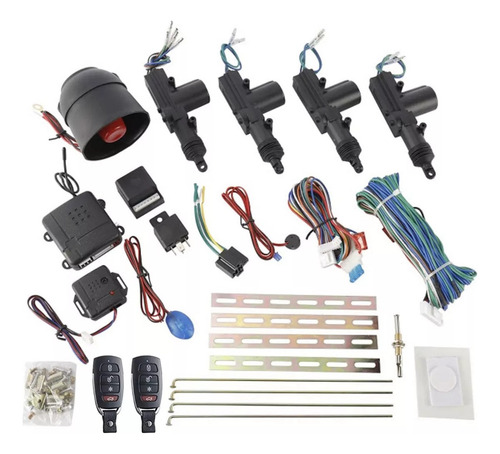 Kit Alarma Codigo Variable + Cierre Centralizado 4p Auto 12v