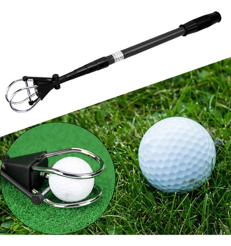 Recogedor De Pelotas De Golf, Agarrador Negro 60x183cm