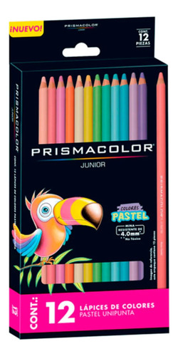 12 Lápices De Colores Pastel Prismacolor Junior