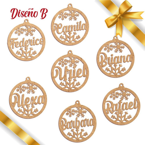 Esferas De Navidad Personalizadas 17 Piezas. 12 Cm