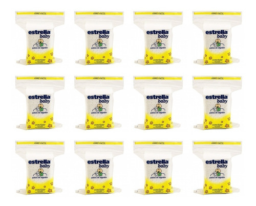 480 Paños De Algodon Estrella Baby (12 Paquetes De 40 U.)