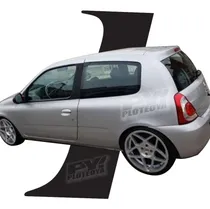 Comprar Calcos Parantes  Renault Clio Mio 3 Puertas Negro Mate Liso