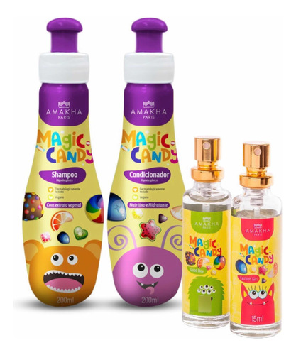 Kit De Shampoo Y Acondicionador + Perfumes Infantil