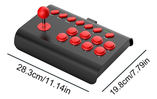 Fighting Joystick For Pc Y Consolas Juego Retro Negro Negro