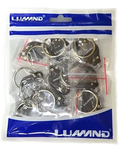 Lumand Pack De 10 Uv Mini Led Llavero Linterna De Luz Negra
