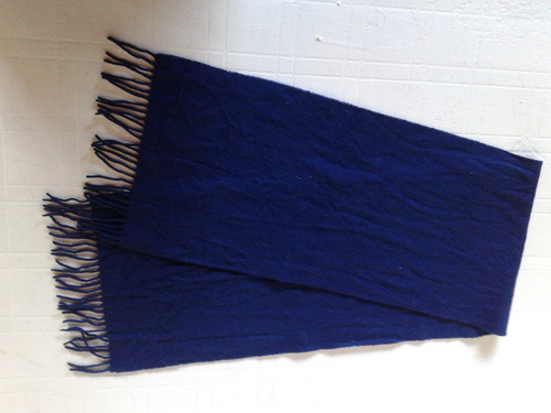 Bufanda Azul Paño Impecable!