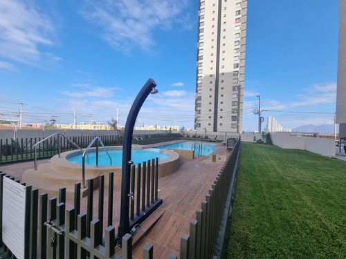 Se Arrienda Departamento 1 D+1b+1est+1 Bod A 560.000 Clp Con