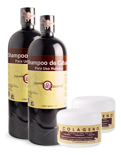 Shampoo De Caballo Negro + Colágeno Chico Yeguada La Reserva