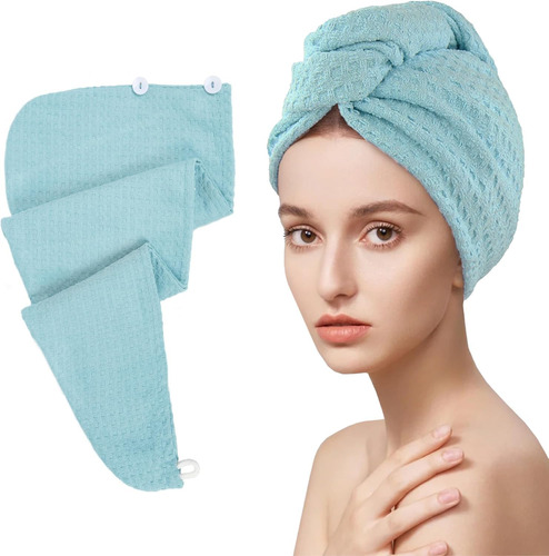 Toalla De Microfibra Para Secar El Cabello - 1paquete Envolt