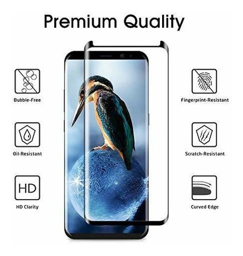 Pantalla Vidrio Templado 3d Para Samsung Galaxy 8 Bandeja Ck