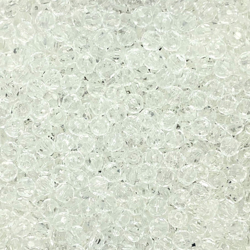 100 Miçangas Contas De Cristal Vidro 8mm Umbanda E Candomble Cor Transparente
