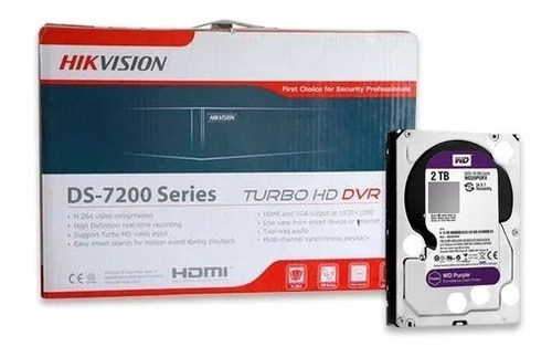 Dvr Grabador 8 Canales Hikvision Con Disco Duro 2 Tb Gye
