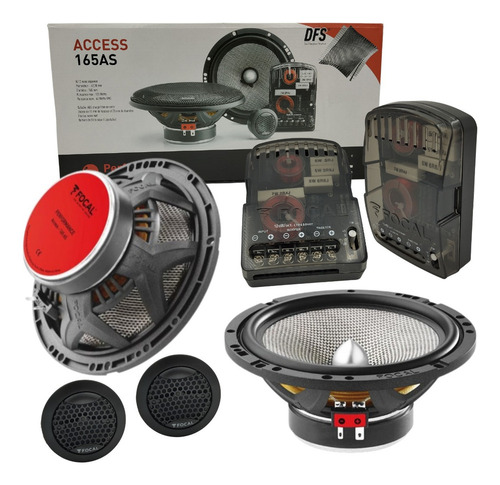 Set De Medios Focal Access 165as 6.5 60w Rms/120w Max 2 Vias