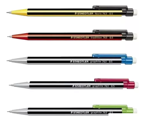 MINAS 0.5 MM MARCA STAEDTLER - COLORES: NEGRO, ROJO, AZUL Y VERDE