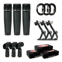 Comprar Kit Arcano 3 Microfones Dinâmicos Renius-7 Ppd Xlr-xlr