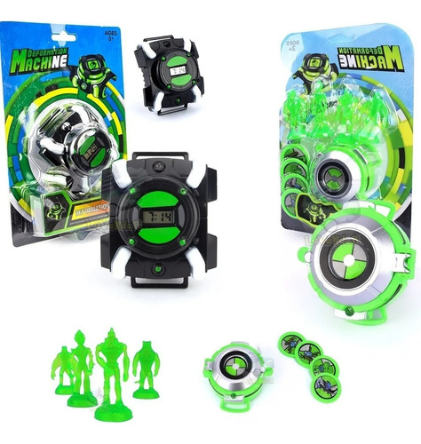 2 Relógios Ben 10 Ominitrix / Lançador Disco / Luz E Som