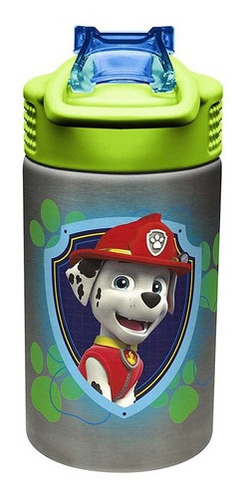 Zak Paw Patrol Botella De Agua Acero Inoxidable Con Popote