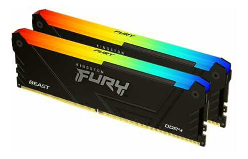 Kingston Fury Beast Black Rgb Ddr4, Memoria Gamer Para Pc,