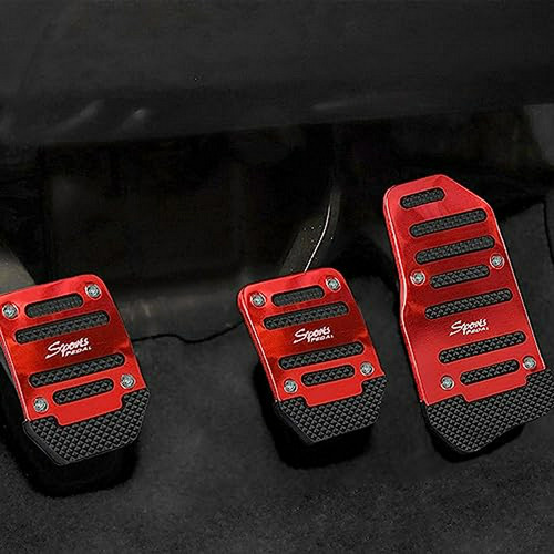 Juego 3 Pedales Aluminio Para Freno, Embrague Y Acelerador -