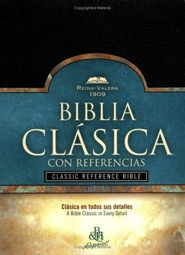 Rv 1909 Biblia Clasica Con Referencia, Negro Imitacion Piel